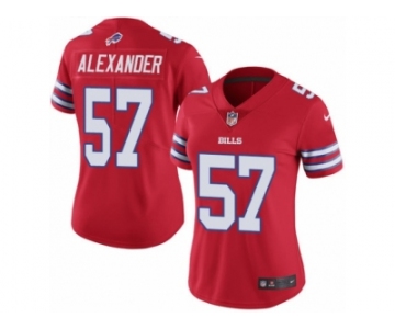 Women's Nike Buffalo Bills #57 Lorenzo Alexander Limited Red Rush NFL Jersey