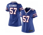 Women's Nike Buffalo Bills #57 Lorenzo Alexander Limited Royal Blue Team Color NFL Jersey