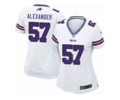 Women's Nike Buffalo Bills #57 Lorenzo Alexander Limited White NFL Jersey