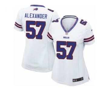 Women's Nike Buffalo Bills #57 Lorenzo Alexander Limited White NFL Jersey