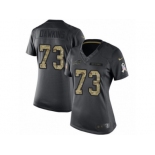 Women's Nike Buffalo Bills #73 Dion Dawkins Limited Black 2016 Salute to Service NFL Jersey