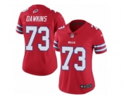 Women's Nike Buffalo Bills #73 Dion Dawkins Limited Red Rush NFL Jersey