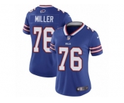Women's Nike Buffalo Bills #76 John Miller Vapor Untouchable Limited Royal Blue Team Color NFL Jersey