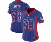 Women's Nike Buffalo Bills #78 Bruce Smith Limited Royal Blue Rush Drift Fashion NFL Jersey