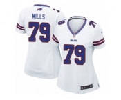 Women's Nike Buffalo Bills #79 Jordan Mills Limited White NFL Jersey