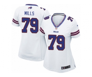 Women's Nike Buffalo Bills #79 Jordan Mills Limited White NFL Jersey