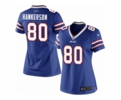 Women's Nike Buffalo Bills #80 Leonard Hankerson Limited Royal Blue Team Color NFL Jersey