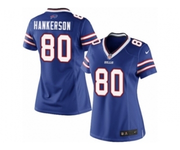 Women's Nike Buffalo Bills #80 Leonard Hankerson Limited Royal Blue Team Color NFL Jersey