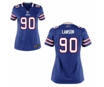 Women's Nike Buffalo Bills #90 Shaq Lawson Royal Blue Team Color NFL Jersey