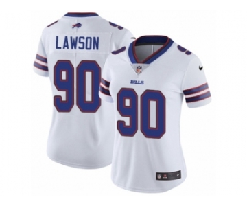 Women's Nike Buffalo Bills #90 Shaq Lawson Vapor Untouchable Limited White NFL Jersey