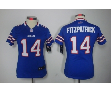 nike women nfl jerseys buffalo bills #14 ryan fitzpatrick blue[nike]