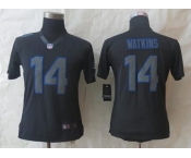 nike women nfl jerseys buffalo bills #14 watkins black[nike impact limited][watkins]