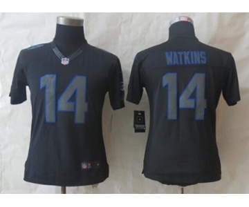 nike women nfl jerseys buffalo bills #14 watkins black[nike impact limited][watkins]