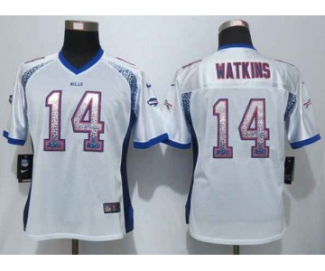 nike women nfl jerseys buffalo bills #14 watkins white[Elite drift fashion][watkins]