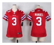 nike women nfl jerseys buffalo bills #3 e. j. manuel red[nike]
