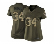 nike women nfl jerseys buffalo bills #34 thurman thomas army green[nike Limited Salute To Service]