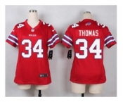 nike women nfl jerseys buffalo bills #34 thurman thomas red[nike]