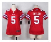 nike women nfl jerseys buffalo bills #5 taylor red[nike]