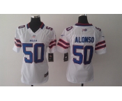 nike women nfl jerseys buffalo bills #50 alonso white[nike]