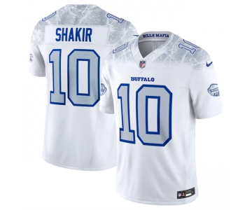 Youth Buffalo Bills #10 Khalil Shakir White 2025 F.U.S.E. “Rivalries” Vapor Untouchable Stitched Football Jersey