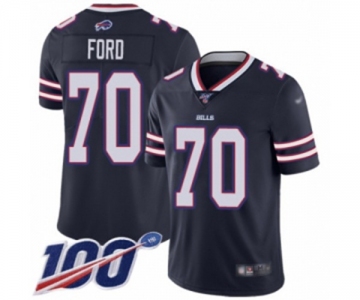 Youth Buffalo Bills #70 Cody Ford Limited Navy Blue Inverted Legend 100th Season Football Jersey