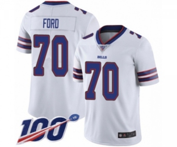 Youth Buffalo Bills #70 Cody Ford White Vapor Untouchable Limited Player 100th Season Football Jersey