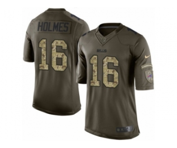 Youth Nike Buffalo Bills #16 Andre Holmes Limited Green Salute to Service NFL Jersey