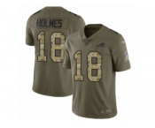 Youth Nike Buffalo Bills #18 Andre Holmes Limited Olive Camo 2017 Salute to Service NFL Jersey