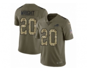 Youth Nike Buffalo Bills #20 Shareece Wright Limited Olive Camo 2017 Salute to Service NFL Jersey