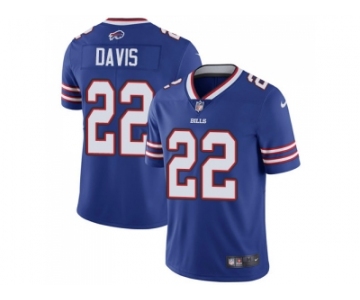 Youth Nike Buffalo Bills #22 Vontae Davis Royal Blue Team Color Stitched NFL Vapor Untouchable Limited Jersey