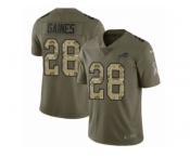 Youth Nike Buffalo Bills #28 E.J. Gaines Limited Olive Camo 2017 Salute to Service NFL Jersey