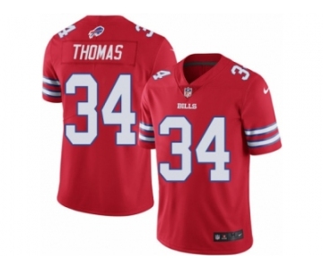 Youth Nike Buffalo Bills #34 Thurman Thomas Limited Red Rush NFL Jersey