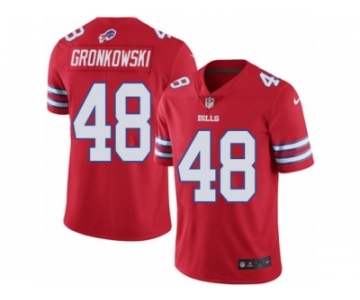 Youth Nike Buffalo Bills #48 Glenn Gronkowski Limited Red Rush NFL Jersey
