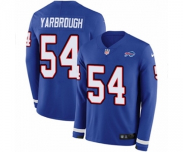 Youth Nike Buffalo Bills #54 Eddie Yarbrough Limited Royal Blue Therma Long Sleeve NFL Jersey