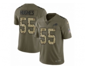 Youth Nike Buffalo Bills #55 Jerry Hughes Limited Olive Camo 2017 Salute to Service NFL Jersey