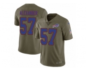 Youth Nike Buffalo Bills #57 Lorenzo Alexander Limited Olive 2017 Salute to Service NFL Jersey