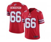 Youth Nike Buffalo Bills #66 Seantrel Henderson Limited Red Rush NFL Jersey