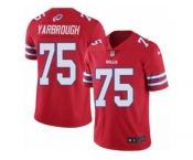 Youth Nike Buffalo Bills #75 Eddie Yarbrough Limited Red Rush Vapor Untouchable NFL Jersey