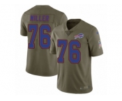 Youth Nike Buffalo Bills #76 John Miller Limited Olive 2017 Salute to Service NFL Jersey