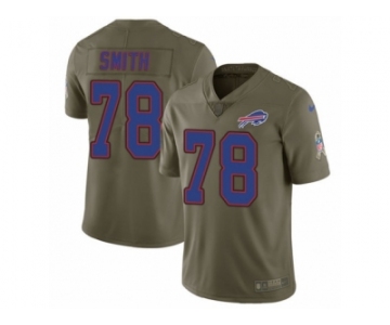 Youth Nike Buffalo Bills #78 Bruce Smith Limited Olive 2017 Salute to Service NFL Jersey