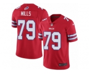 Youth Nike Buffalo Bills #79 Jordan Mills Limited Red Rush Vapor Untouchable NFL Jersey