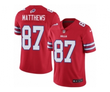 Youth Nike Buffalo Bills #87 Jordan Matthews Limited Red Rush Vapor Untouchable NFL Jersey