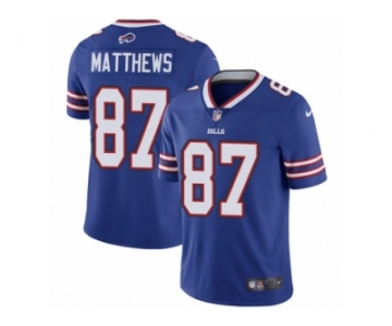 Youth Nike Buffalo Bills #87 Jordan Matthews Royal Blue Team Color Vapor Untouchable Limited Player NFL Jersey