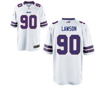Youth Nike Buffalo Bills #90 Shaq Lawson White NFL Jersey