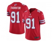 Youth Nike Buffalo Bills #91 Cedric Thornton Limited Red Rush Vapor Untouchable NFL Jersey