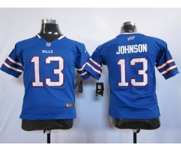 nike youth nfl jerseys buffalo bills #13 johnson blue[nike]