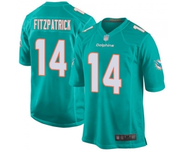 Men's Miami Dolphins #14 Ryan Fitzpatrick Game Aqua Green Team Color Football Jersey