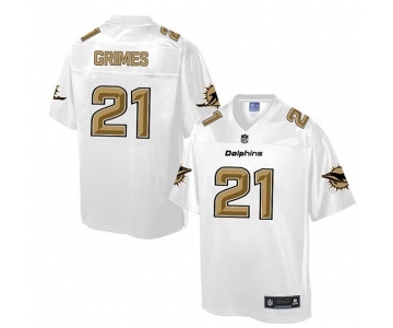 nike nfl jerseys miami dolphins #21 grimes Pro Line White[game][grimes]
