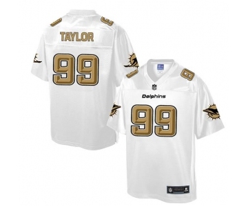 nike nfl jerseys miami dolphins #99 taylor Pro Line White[game]