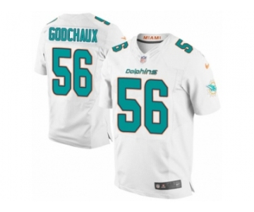 Men Nike Miami Dolphins #56 Davon Godchaux Elite White NFL Jersey